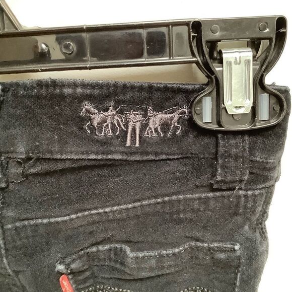 LEVI’S BLACK VELVET DENIM 3T - Picture 9 of 10